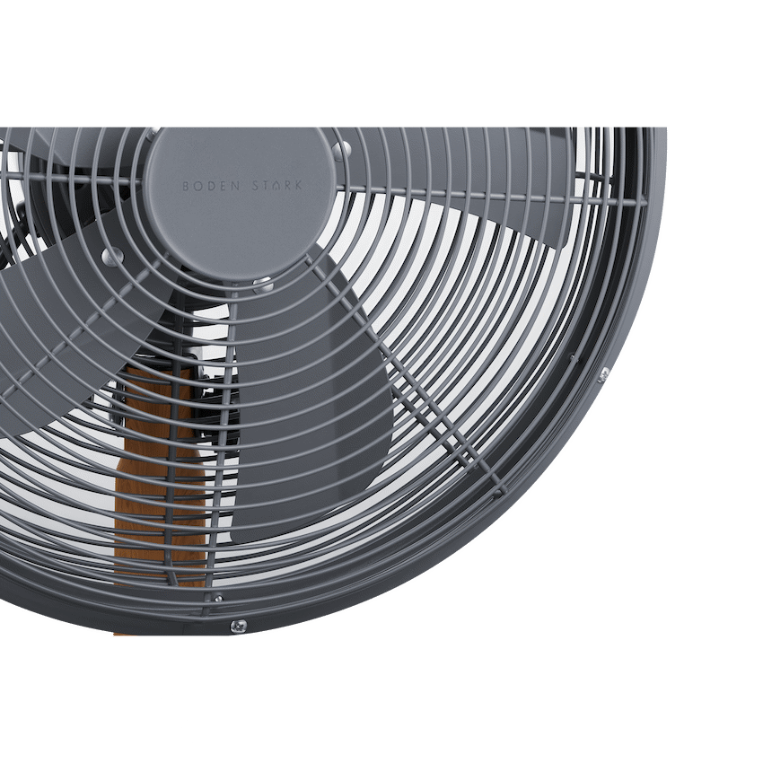 Boden Stark 40cm Stand Fan 50W 5 Blades Adjustable Height - Grey - Kitchen and Home