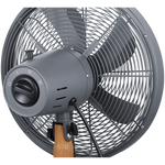 Boden Stark 40cm Stand Fan 50W 5 Blades Adjustable Height - Grey - Kitchen and Home