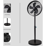 Boden Stark 45cm Stand Fan - Black - Black - Kitchen and Home