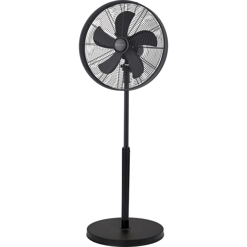 Boden Stark 45cm Stand Fan - Black - Black - Kitchen and Home