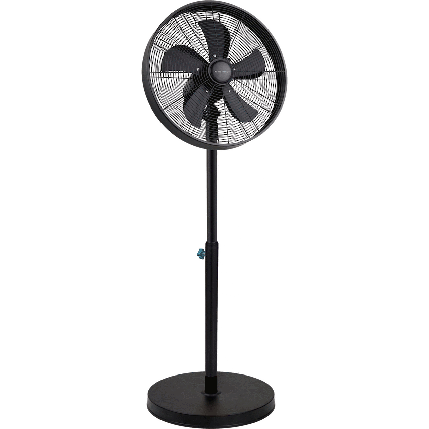 Boden Stark 45cm Stand Fan - Black - Black - Kitchen and Home