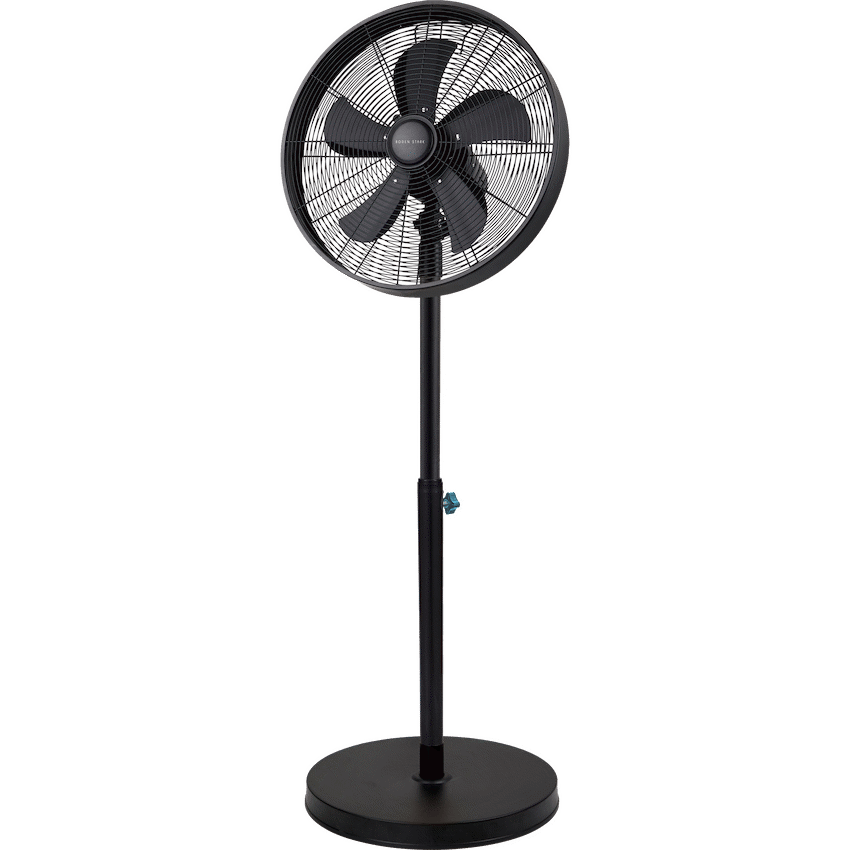 Boden Stark 45cm Stand Fan - Black - Black - Kitchen and Home
