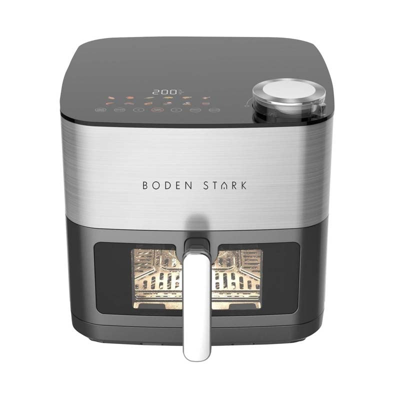 Boden Stark 8L Dual Element Air Fryer with Steaming Function - Grey