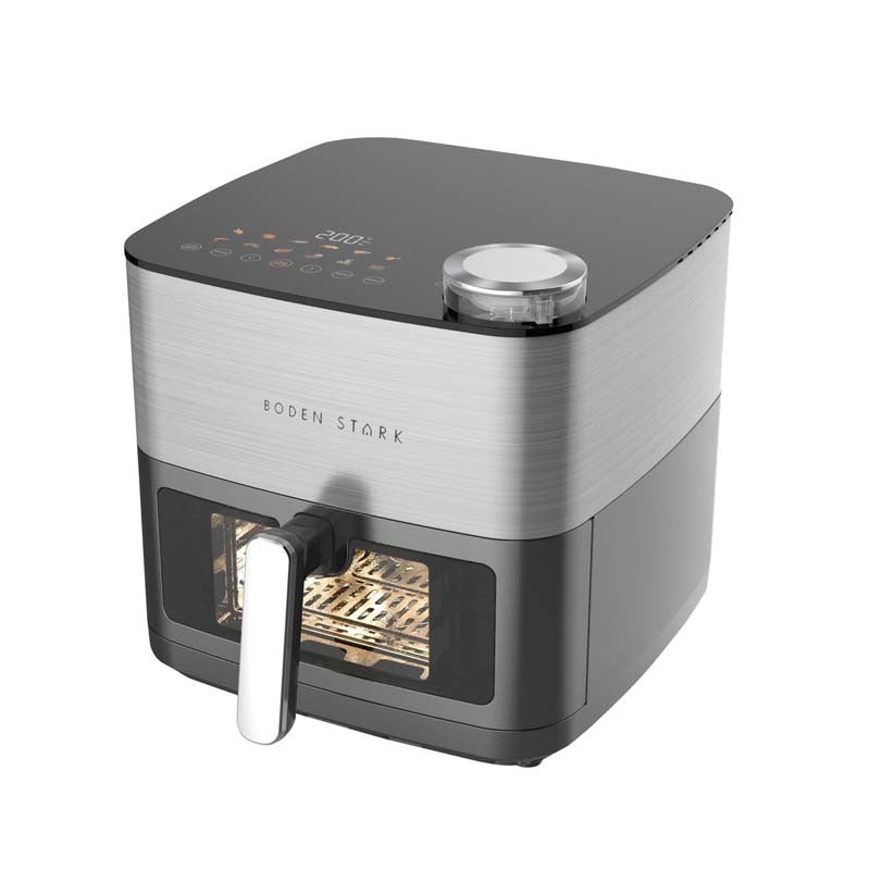Boden Stark 8L Dual Element Air Fryer with Steaming Function - Grey