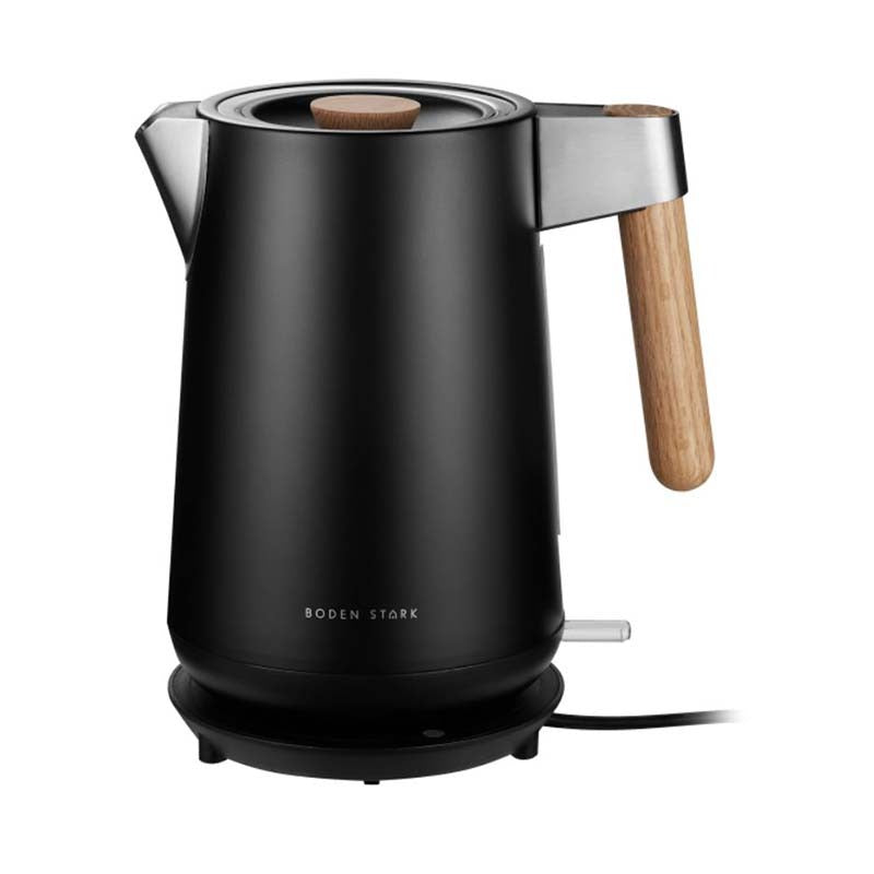 Boden Stark Anson Collection 1.7L 2000W Stainless Steel Kettle - Black - Black