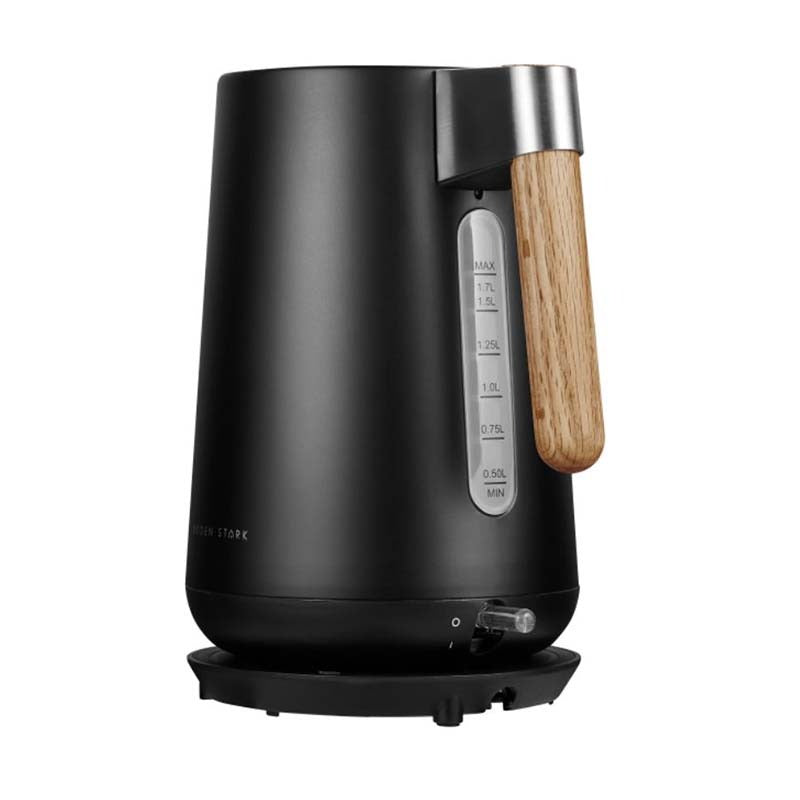 Boden Stark Anson Collection 1.7L 2000W Stainless Steel Kettle - Black - Black