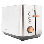 Boden Stark Anson Collection 2 Slice Stainless Steel Toaster - Silver