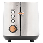 Boden Stark Anson Collection 2 Slice Stainless Steel Toaster - Silver