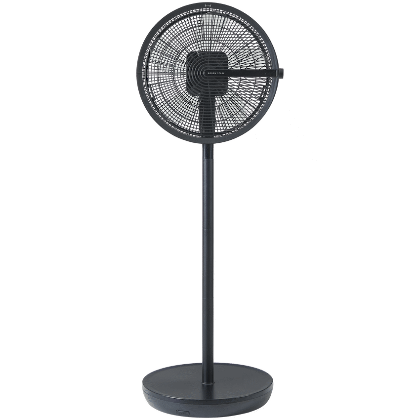 Boden Stark LED Display Stand Fan - Black - Black - Kitchen and Home