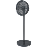 Boden Stark LED Display Stand Fan - Black - Black - Kitchen and Home