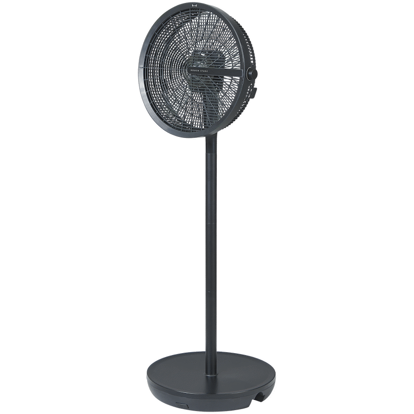 Boden Stark LED Display Stand Fan - Black - Black - Kitchen and Home