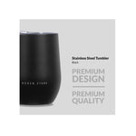 Boden Stark Stainless steel 350 ml Tumbler Flask - Black - Black