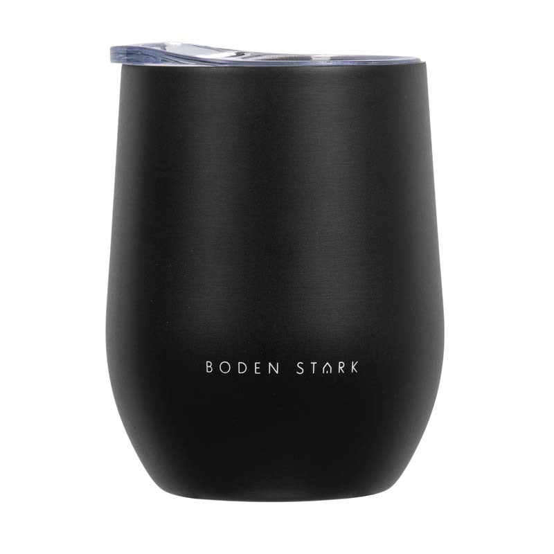 Boden Stark Stainless steel 350 ml Tumbler Flask - Black - Black