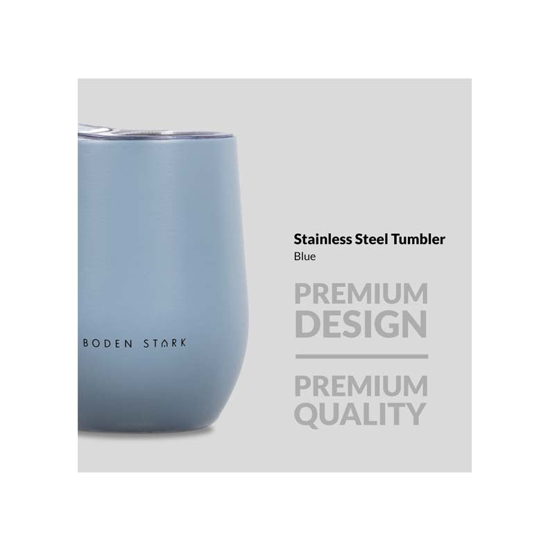 Boden Stark Stainless steel 350 ml Tumbler Flask - Blue - Blue