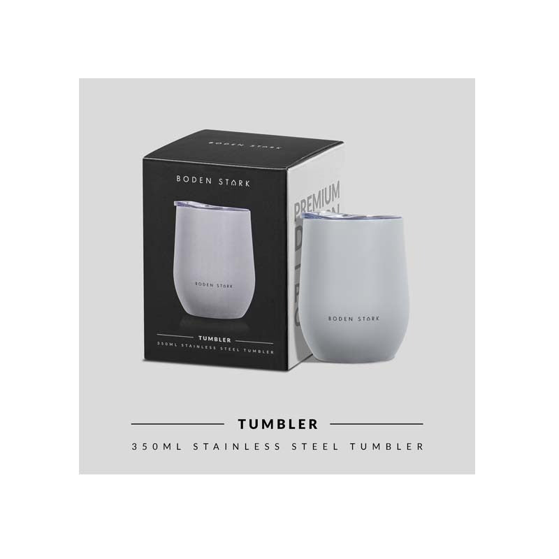 Boden Stark Stainless steel 350 ml Tumbler Flask - Grey - Grey