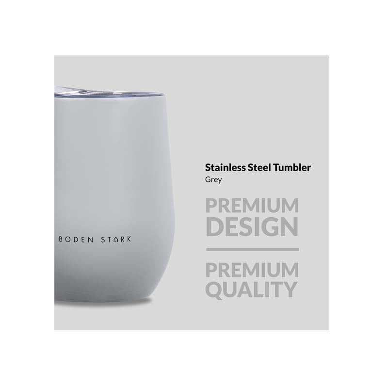 Boden Stark Stainless steel 350 ml Tumbler Flask - Grey - Grey