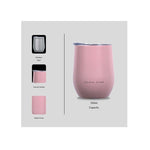 Boden Stark Stainless steel 350 ml Tumbler Flask - Pink - Pink