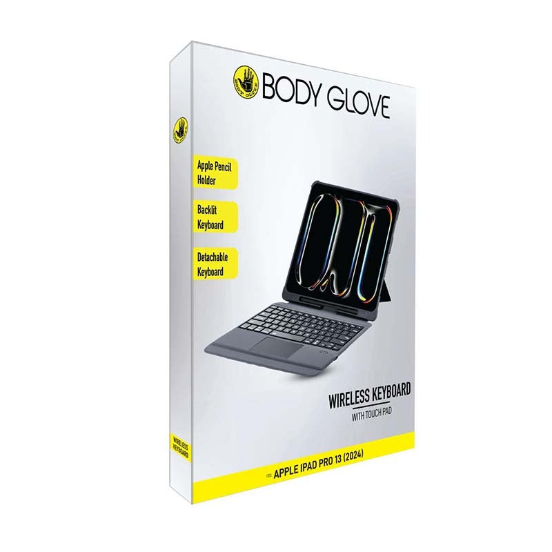 Body Glove Apple iPad Pro 13 (2024) Bluetooth Keyboard With Touch Pad - Black - Black