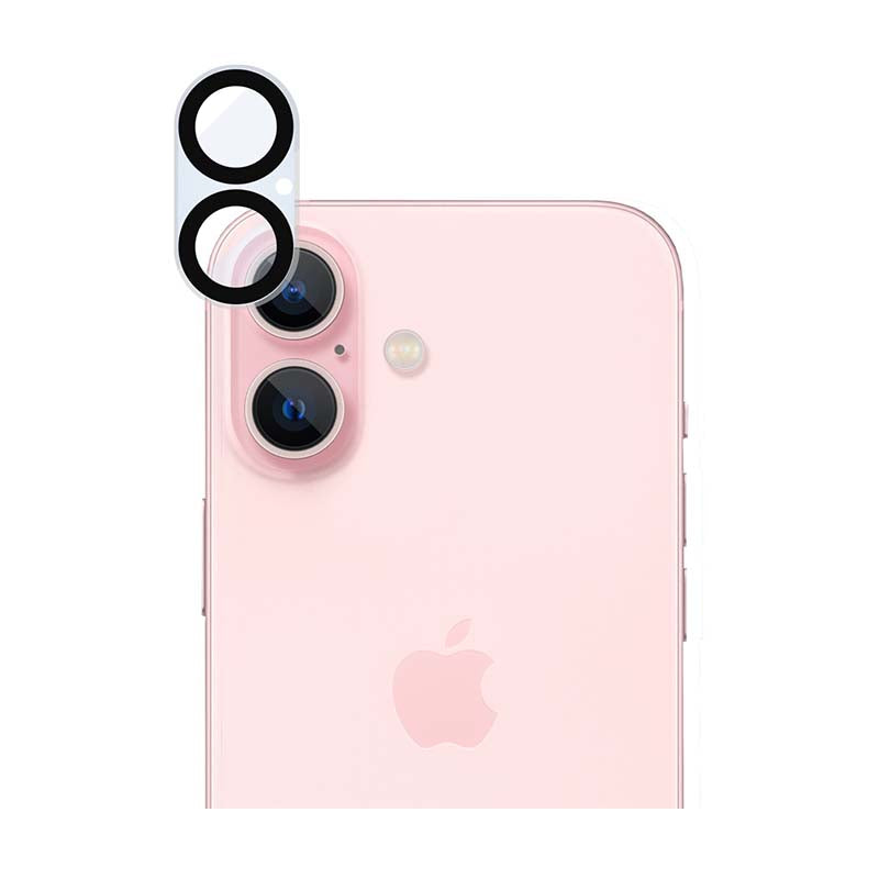 Body Glove Apple iPhone 16 / iPhone 16 Plus Camera Tempered Glass Screen Protector - Black - Black