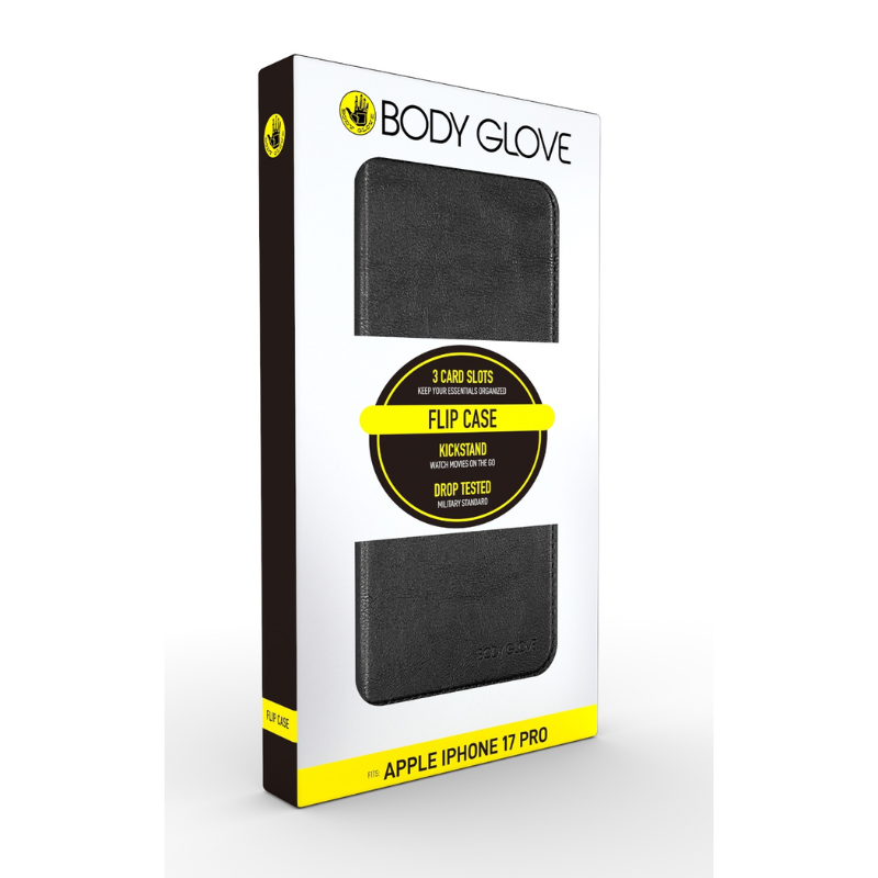 Body Glove Apple iPhone 17 Pro Flip Case - Black - Black
