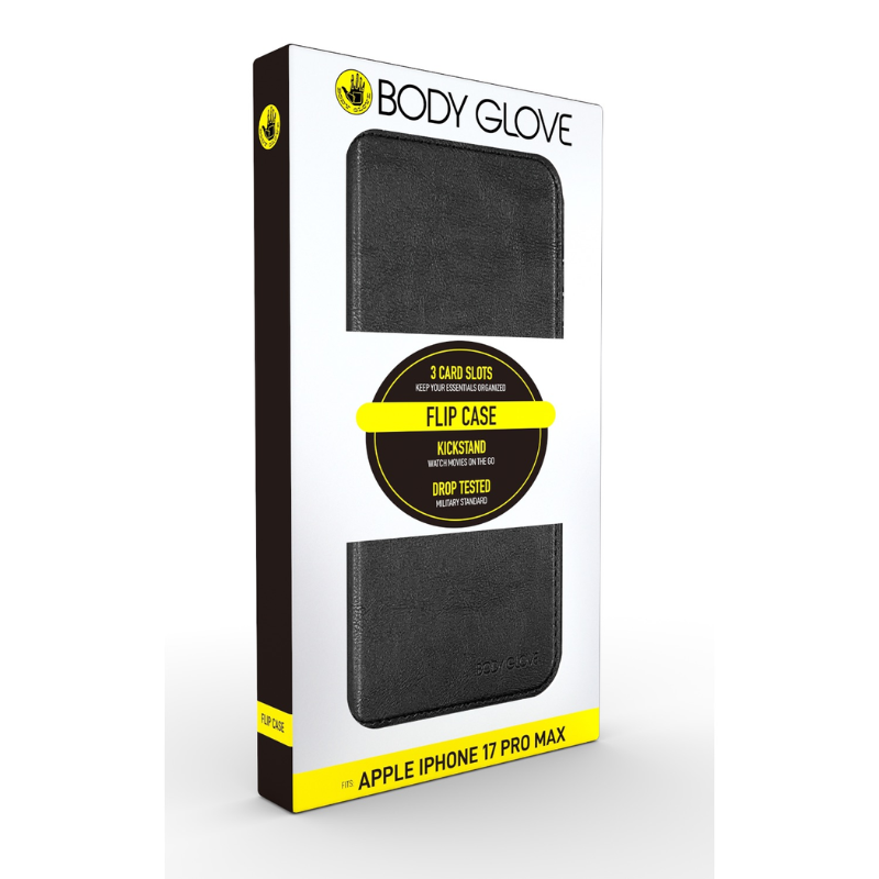 Body Glove Apple iPhone 17 Pro Max Flip Case - Black - Black