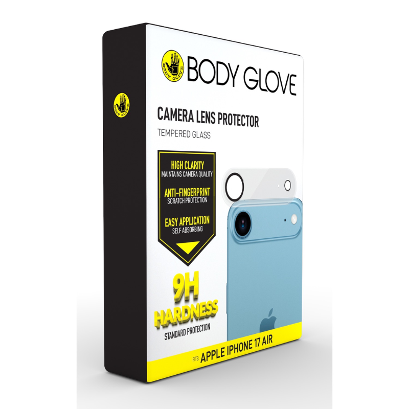 Body Glove Apple iPhone Air Tempered Glass Camera Screen Protector - Black - Black