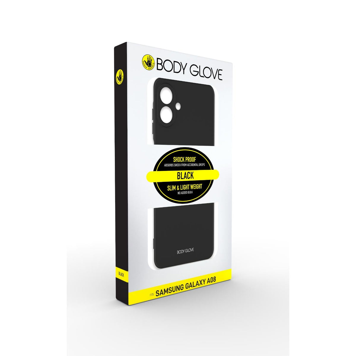 Body Glove Black Full Coverage Case for Samsung Galaxy A08 - Black - Black
