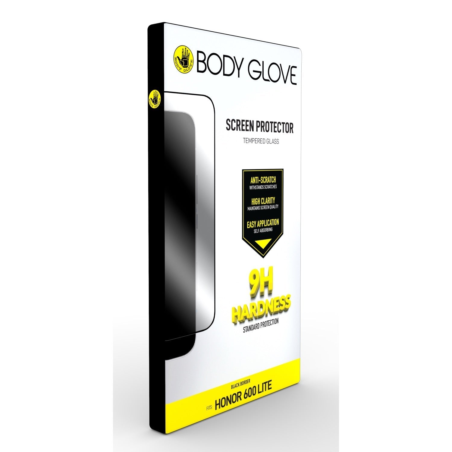 Body Glove Tempered Glass Screen Protector - HONOR 600 Lite - Black Border - Black Border