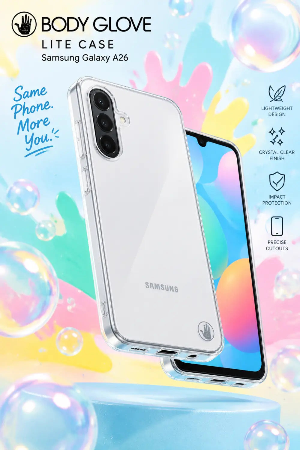 Body Glove Lite Case Samsung Galaxy A26 - Clear