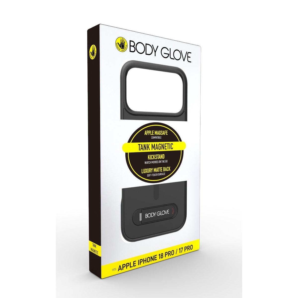 Body Glove Magnetic Tank Case With Stand Apple iPhone 18 Pro / 17 Pro - Black - Black