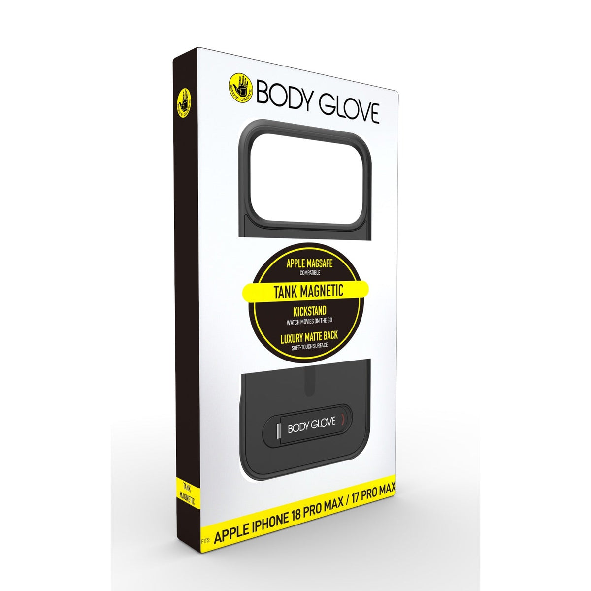 Body Glove Magnetic Tank Case With Stand Apple iPhone 18 Pro Max / 17 Pro Max - Black - Black