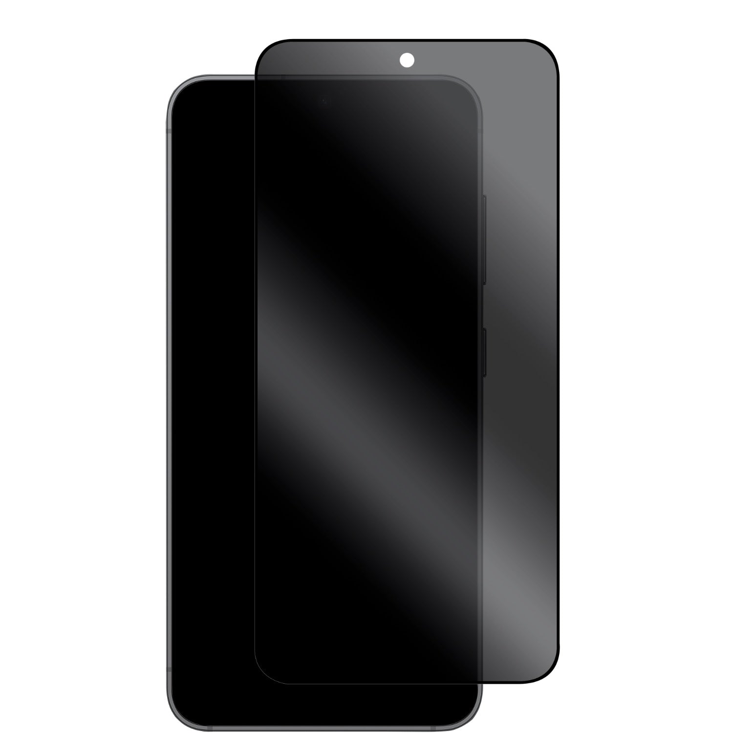 Body Glove Privacy Tempered Glass Screen Protector for Samsung Galaxy S25 - Black Border - Black Border