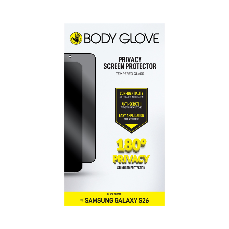 Body Glove Privacy Tempered Glass Screen Protector Samsung Galaxy S26
