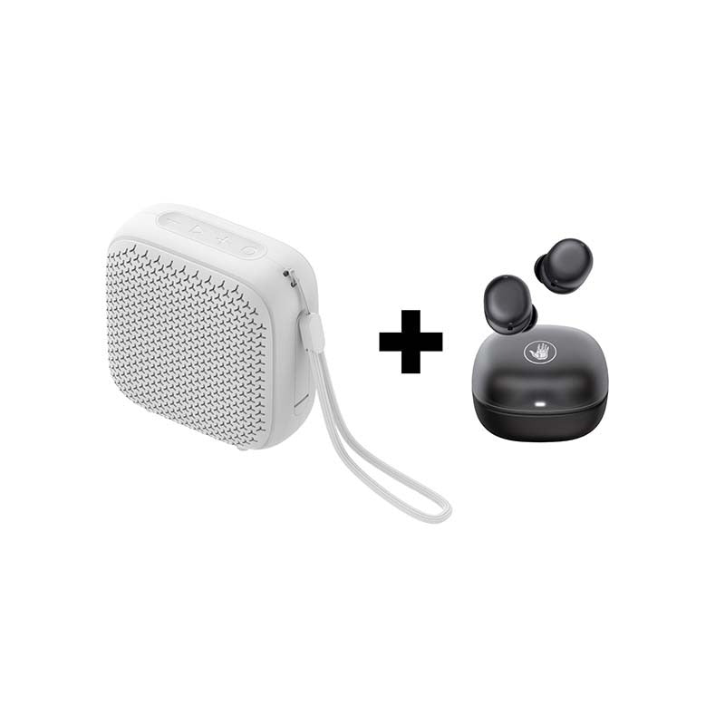 Body Glove RAMP Wireless Speaker & Riptide True Wireless Earbuds - Black / White
