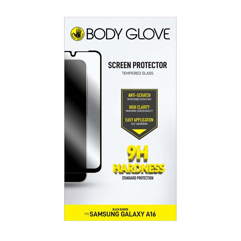 Body Glove Samsung Galaxy A26 / A16 Tempered Glass Screen Protector - Black - Black