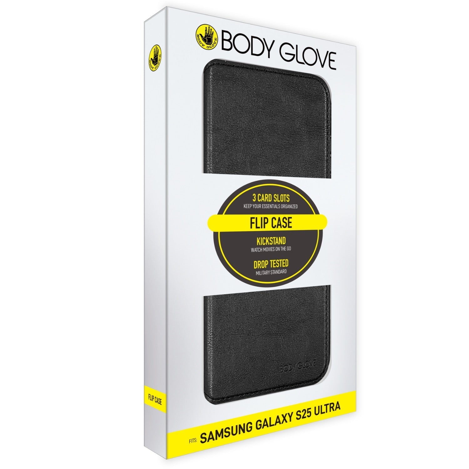 Body Glove Samsung Galaxy S25 Ultra Flip Case - Black - Black