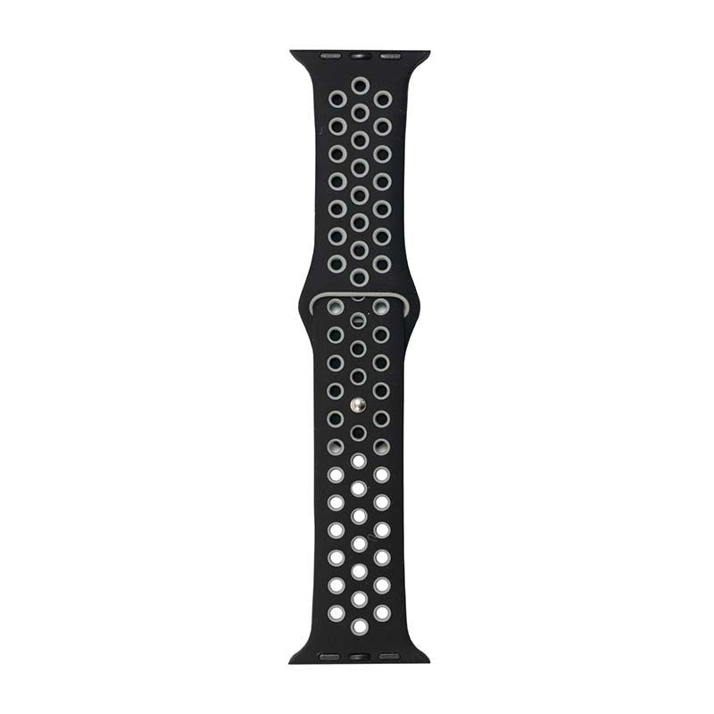 Body Glove Silicone Watch Strap Apple Watch Series 7 / 8 (44mm/45mm/49mm) - Black / Grey - Black/Grey