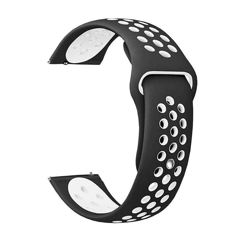 Body Glove Silicone Watch Strap Samsung Galaxy Watch Series 6 / 5/ 4 (40mm) - Black / White - Black / White