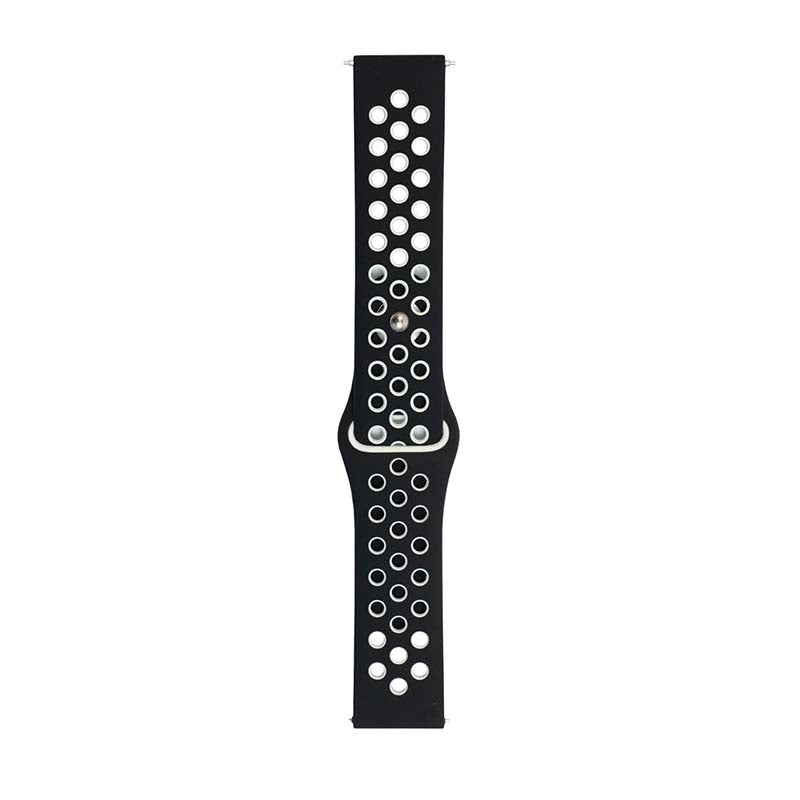 Body Glove Silicone Watch Strap Samsung Galaxy Watch Series 6 / 5/ 4 (40mm) - Black / White - Black / White