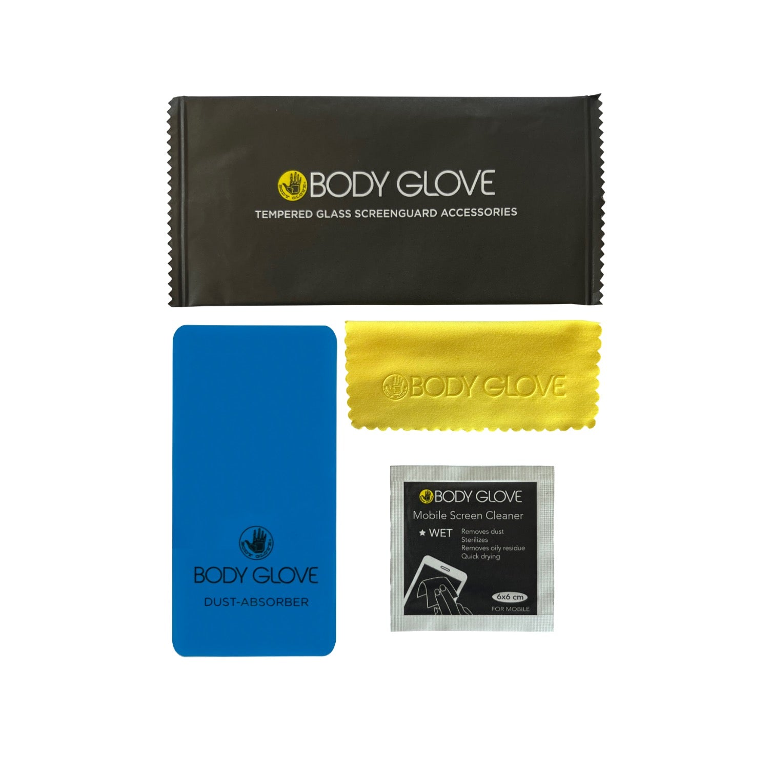Body Glove Tempered Glass Screen Protector Honor X7e - Black Border - Black Border