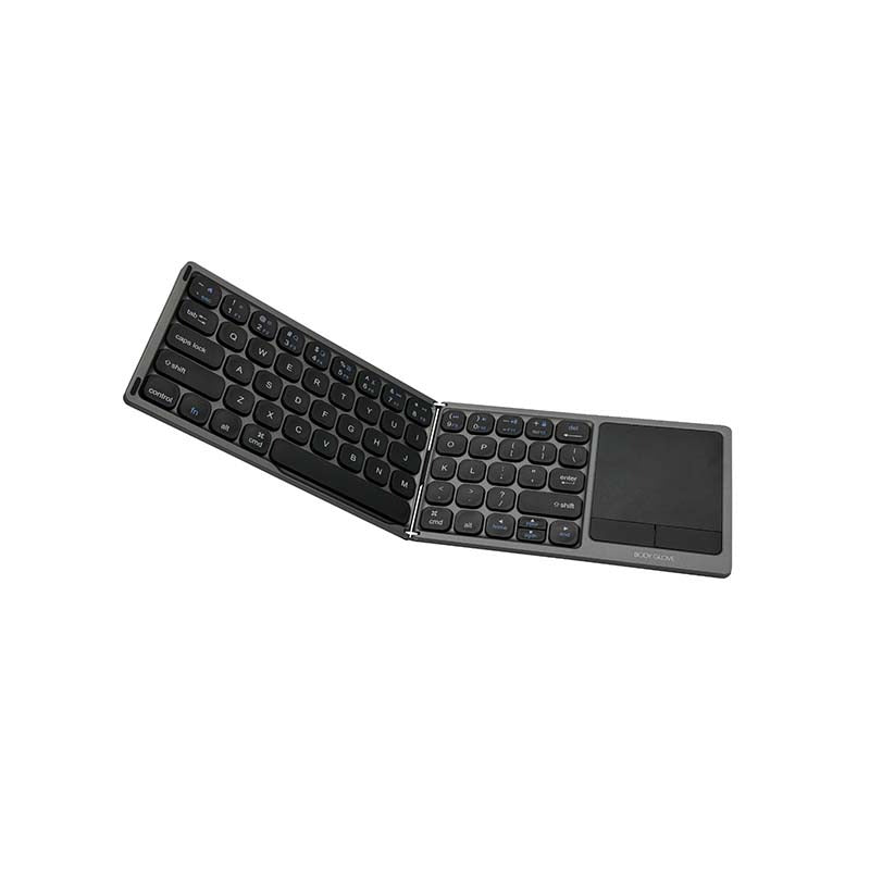Body Glove Wireless Folding Hinge Keyboard With Touchpad - Black - Black
