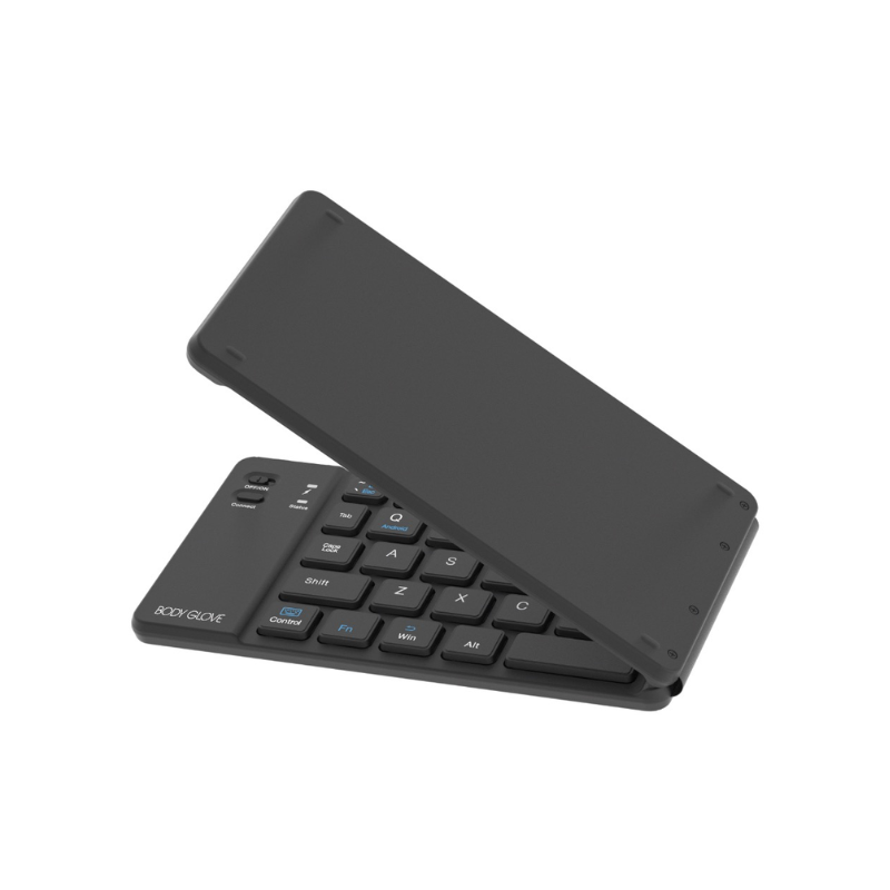 Body Glove Wireless Folding Soft Hinge Bluetooth Keyboard - Black - Black