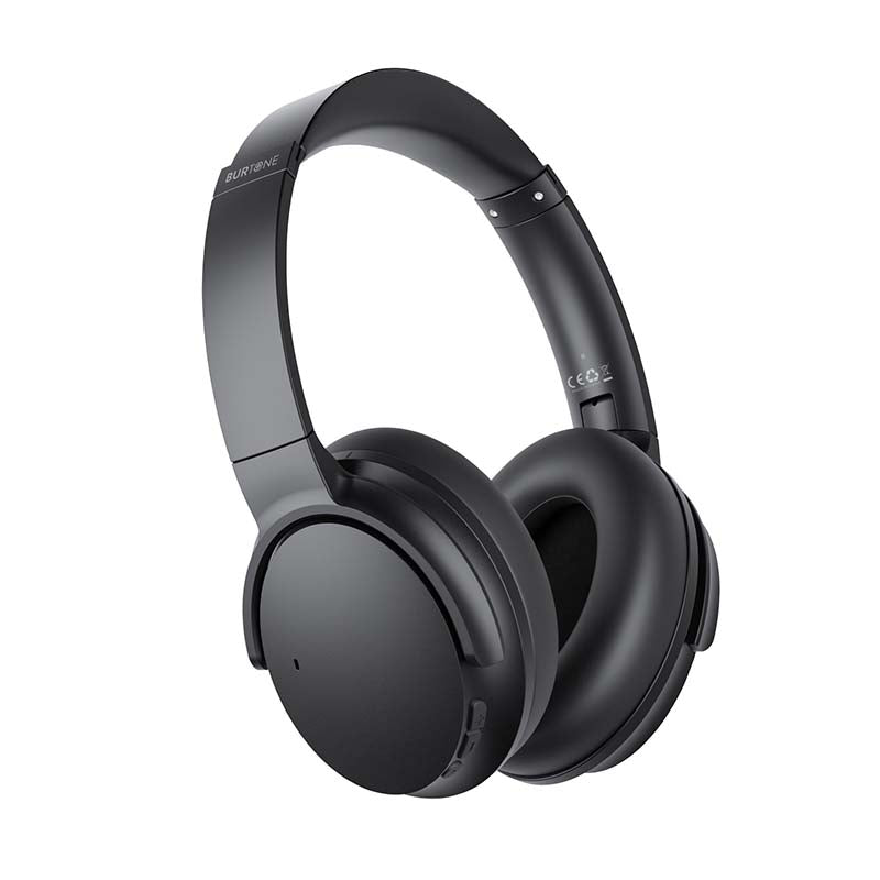 Burtone Bliss ANC Bluetooth Wireless Headset - Black - Black