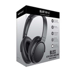 Burtone Bliss ANC Bluetooth Wireless Headset - Black - Black