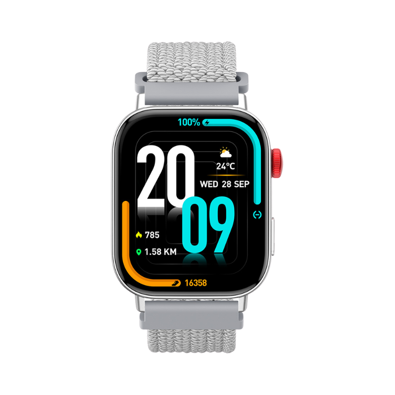 COLMI C8 Max Smart Watch Best Chip Outdoor Waterproof Mesh Bands - Silver
