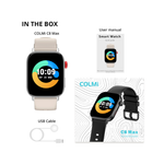 COLMI C8 Max Smart Watch Best Chip Outdoor Waterproof Magnetic Bands - Silver