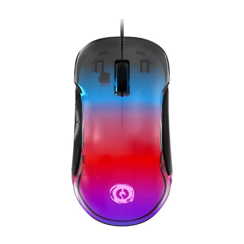 Canyon Braver GM-728 LED Crystal Wired Mouse - Black - Black