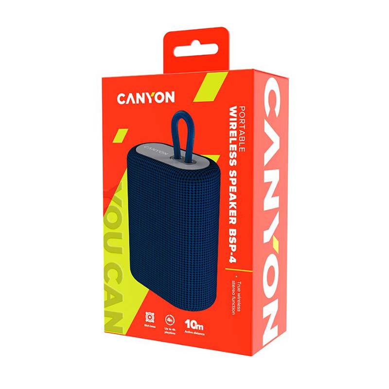 Canyon BSP-4 5W Wireless Bluetooth Speaker - Blue - Blue