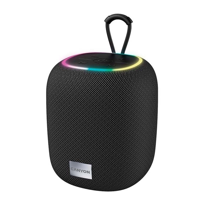 Canyon BSP-8 LED 10W Bluetooth Speaker - Black - Black