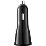 Canyon C-033/US Universal USB Car Adapter With Lightning Cable - Black Glossy - Black